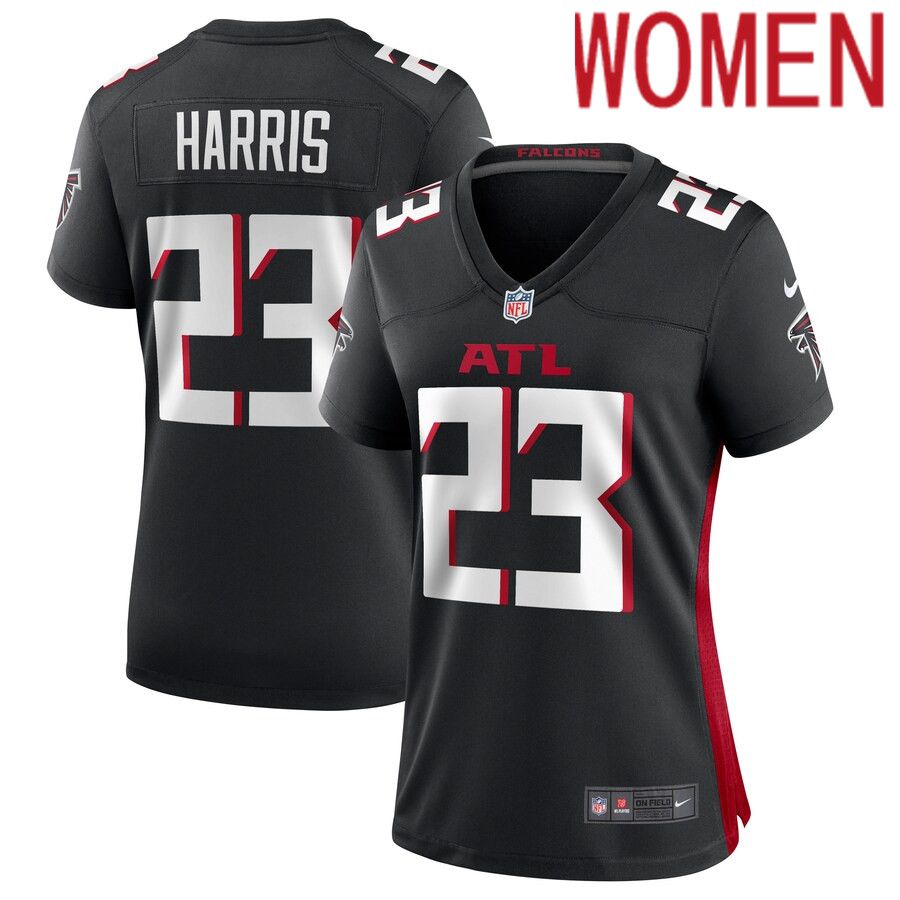 Women Atlanta Falcons 23 Erik Harris Nike Black Game Player NFL Jersey
